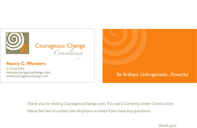 Courageous Change - Nancy Wonders Dearing